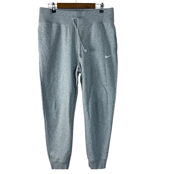 Nike Gray Joggers Sweatpants Women's Size Large Drawstring Athletic Comfy - Picture 1 of 7